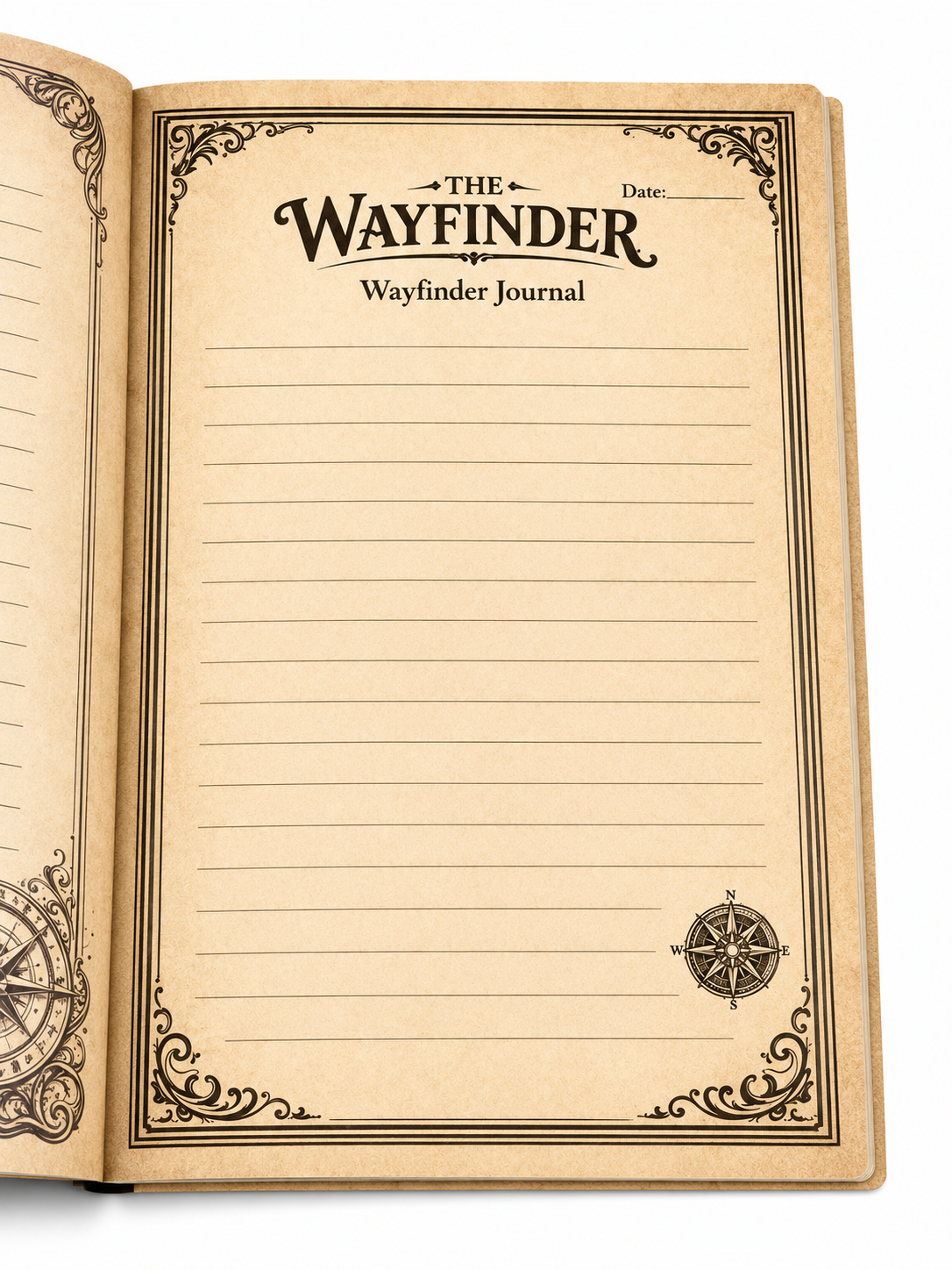The Wayfinder adventure journal — travel notebook for road-trippers, hikers and weekend adventurers